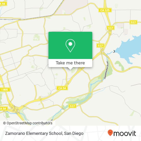 Zamorano Elementary School map