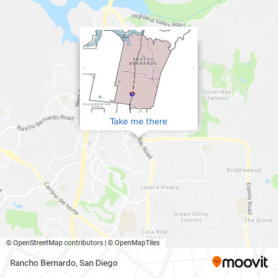 Rancho Bernardo map