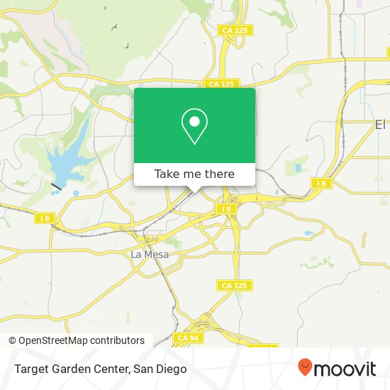 Target Garden Center map