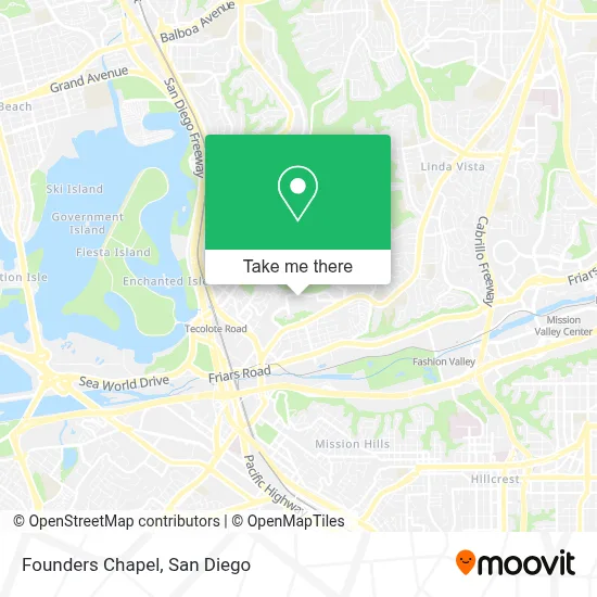 Founders Chapel map