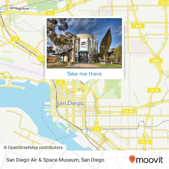 Mapa de San Diego Air & Space Museum