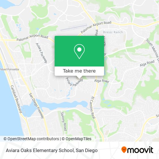 Aviara Oaks Elementary School map