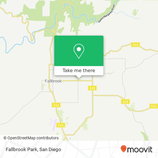 Mapa de Fallbrook Park