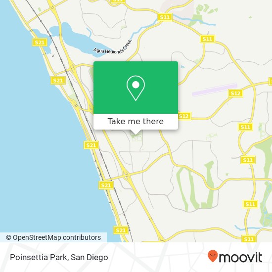 Poinsettia Park map