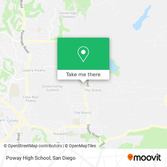 Mapa de Poway High School