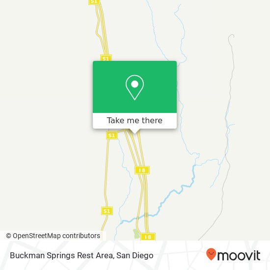 Mapa de Buckman Springs Rest Area