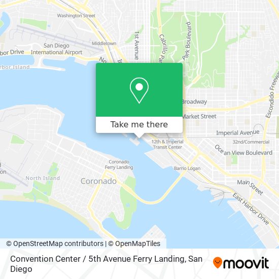 Mapa de Convention Center / 5th Avenue Ferry Landing