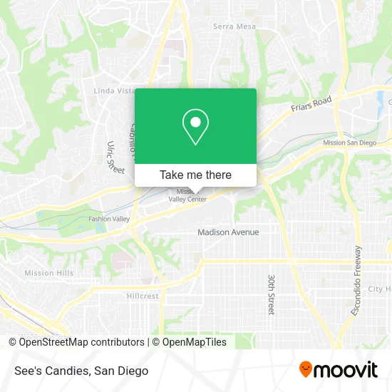 See's Candies map