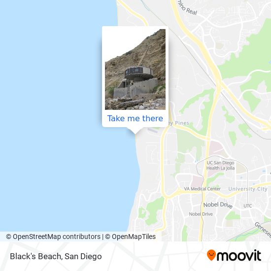 Mapa de Black's Beach