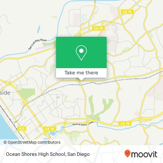 Ocean Shores High School map