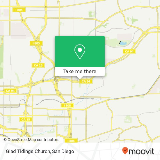 Mapa de Glad Tidings Church