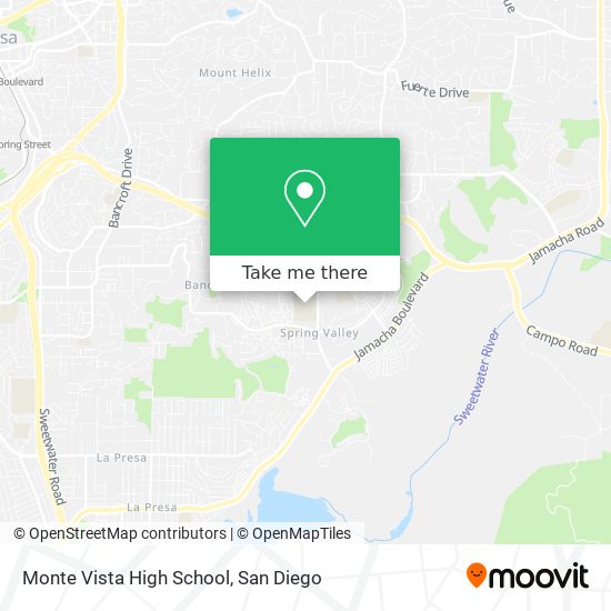 Monte Vista High School map