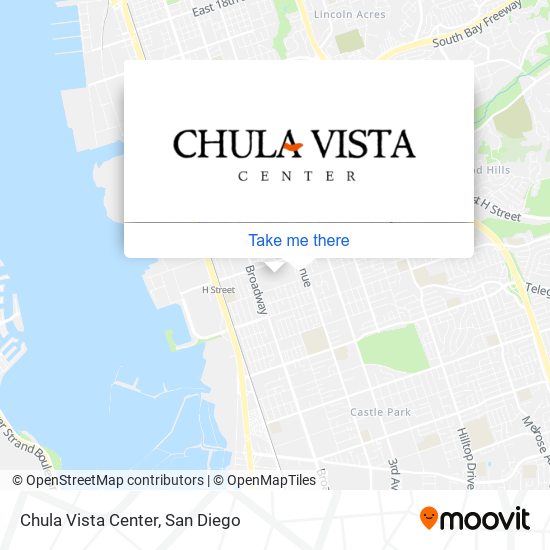 Mapa de Chula Vista Center