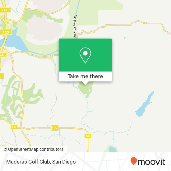 Maderas Golf Club map