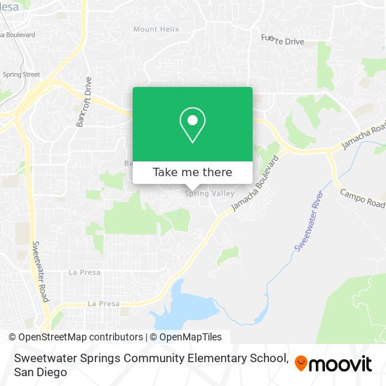 Sweetwater Springs Community Elementary School map