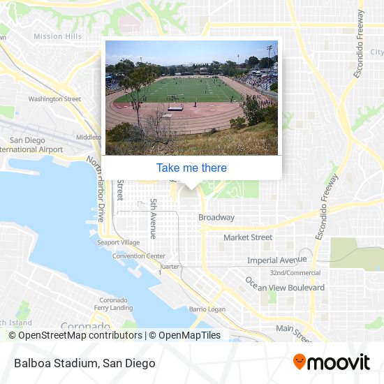 Mapa de Balboa Stadium