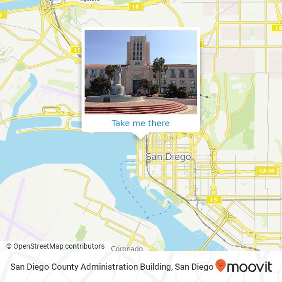 Mapa de San Diego County Administration Building