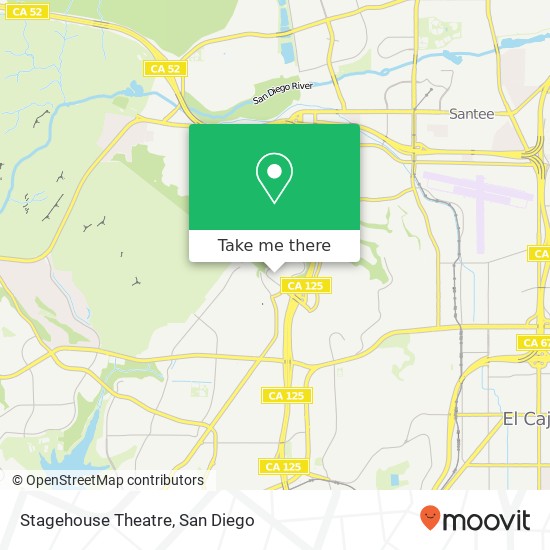 Mapa de Stagehouse Theatre