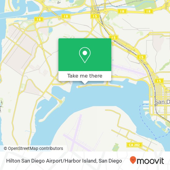 Mapa de Hilton San Diego Airport / Harbor Island