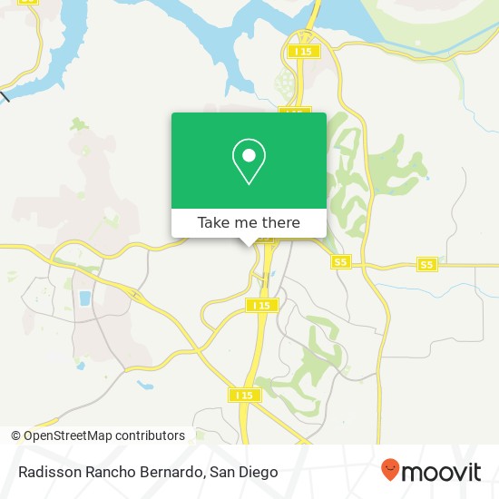Mapa de Radisson Rancho Bernardo