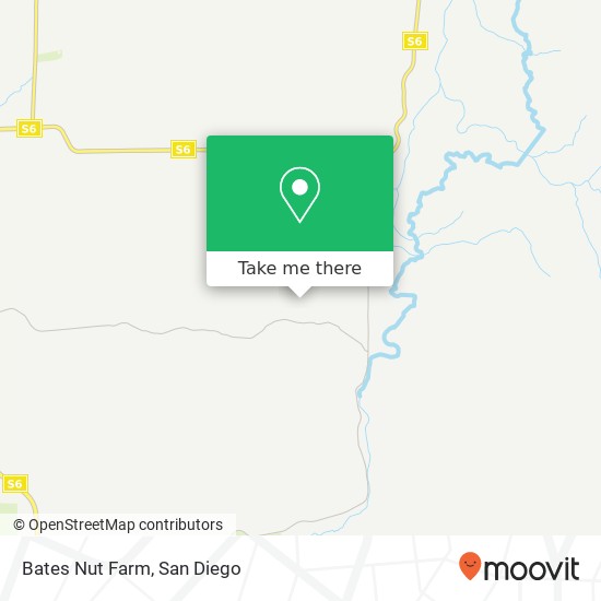 Bates Nut Farm map