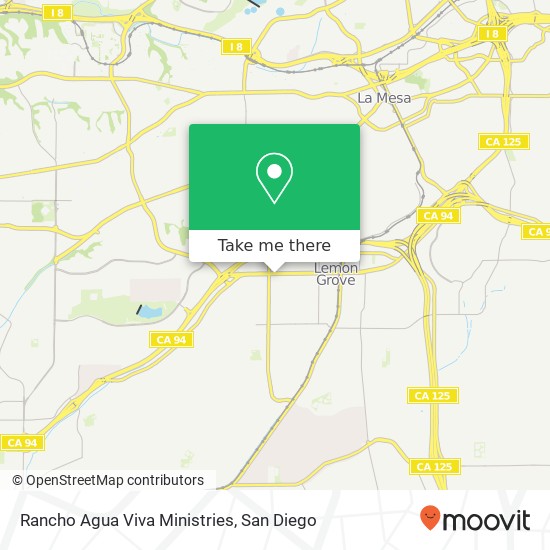 Rancho Agua Viva Ministries map