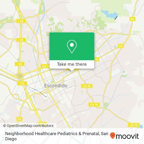 Mapa de Neighborhood Healthcare Pediatrics & Prenatal