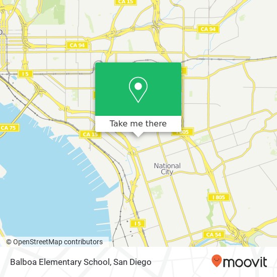 Balboa Elementary School map