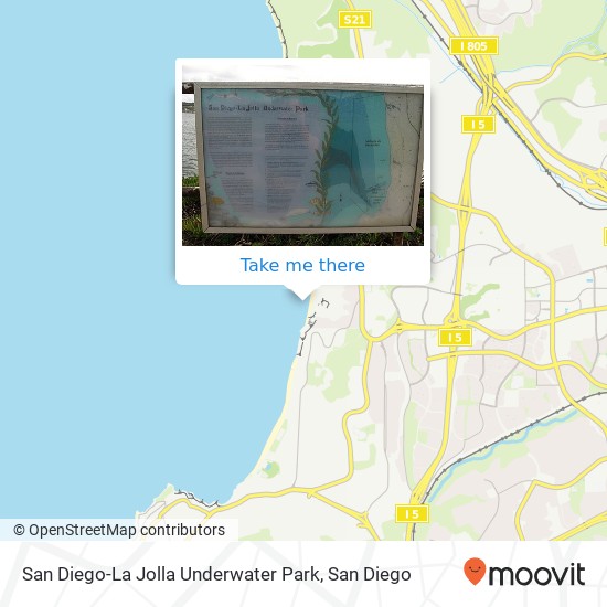 Mapa de San Diego-La Jolla Underwater Park