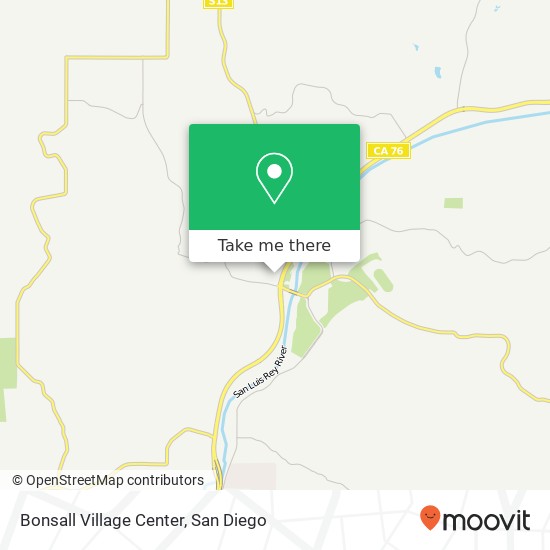 Bonsall Village Center map