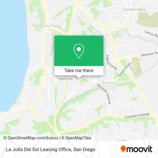 Mapa de La Jolla Del Sol Leasing Office