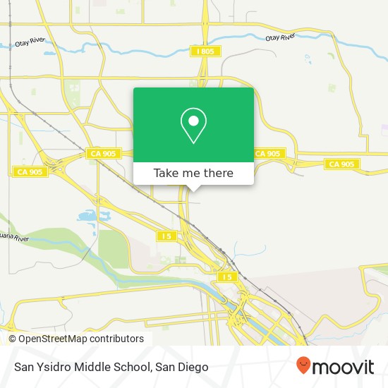 Mapa de San Ysidro Middle School