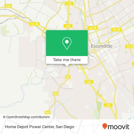 Home Depot Power Center map