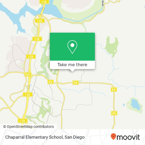 Mapa de Chaparral Elementary School