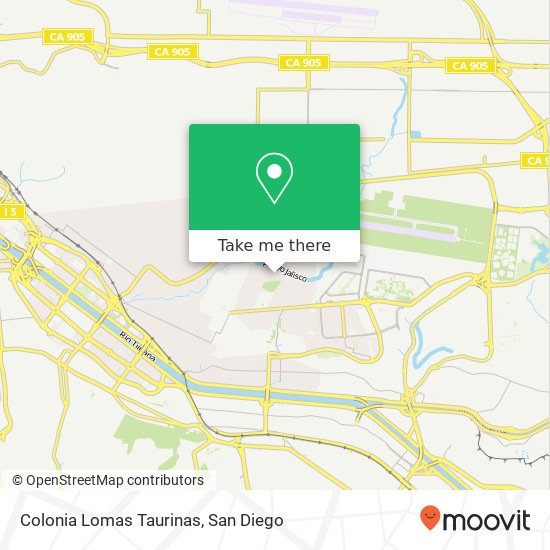 Colonia Lomas Taurinas map