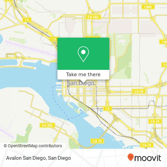 Mapa de Avalon San Diego