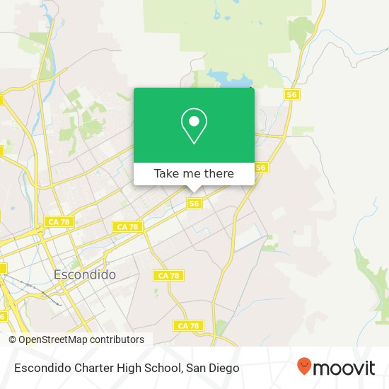 Escondido Charter High School map