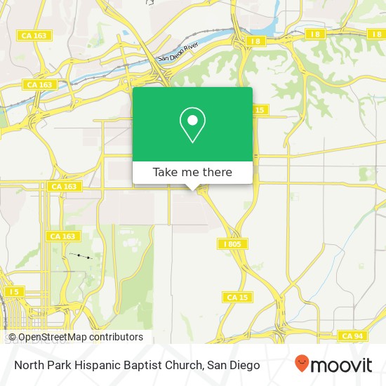 Mapa de North Park Hispanic Baptist Church