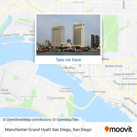 Mapa de Manchester Grand Hyatt San Diego