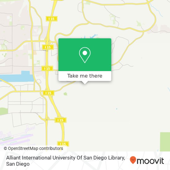 Alliant International University Of San Diego Library map