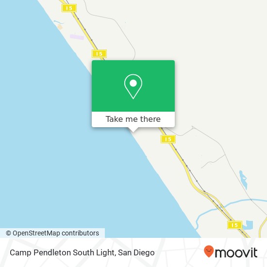 Mapa de Camp Pendleton South Light