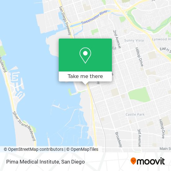 Mapa de Pima Medical Institute
