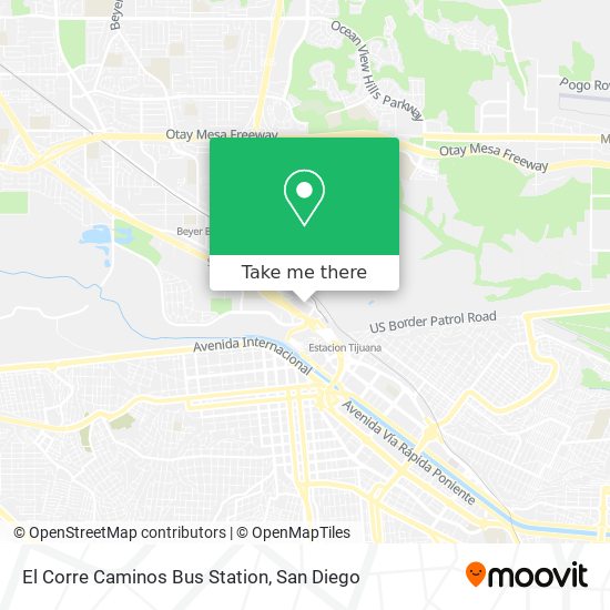 El Corre Caminos Bus Station map