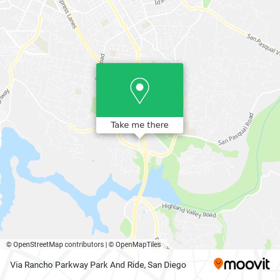 Via Rancho Parkway Park And Ride map