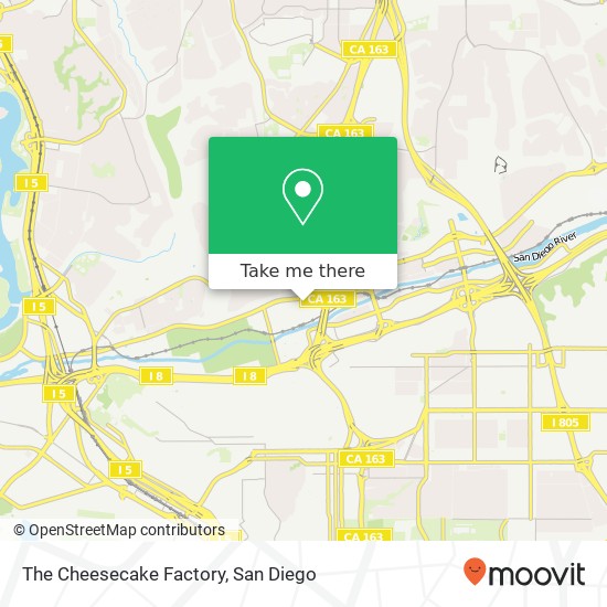 The Cheesecake Factory map