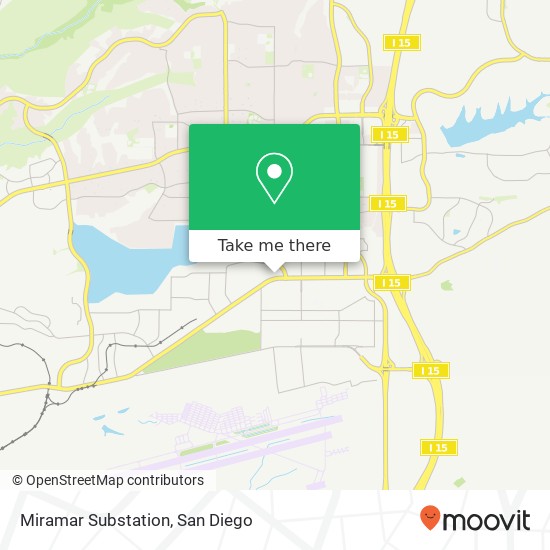 Mapa de Miramar Substation
