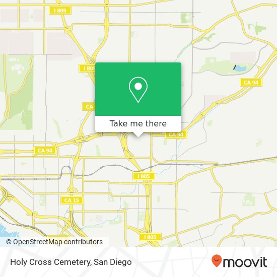 Holy Cross Cemetery map