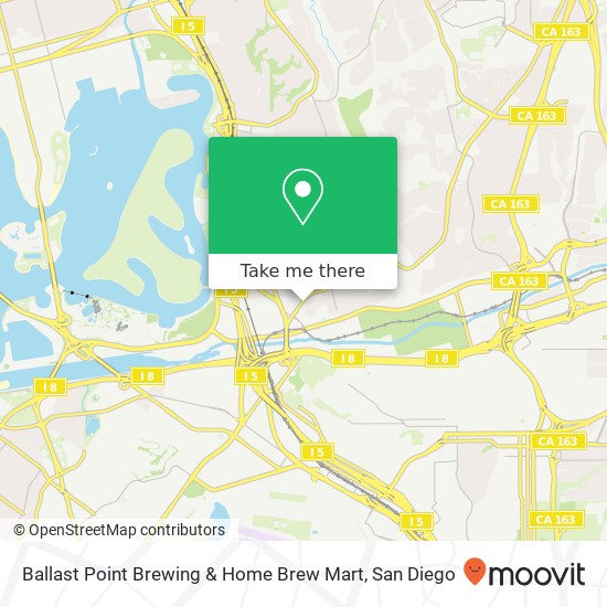 Mapa de Ballast Point Brewing & Home Brew Mart