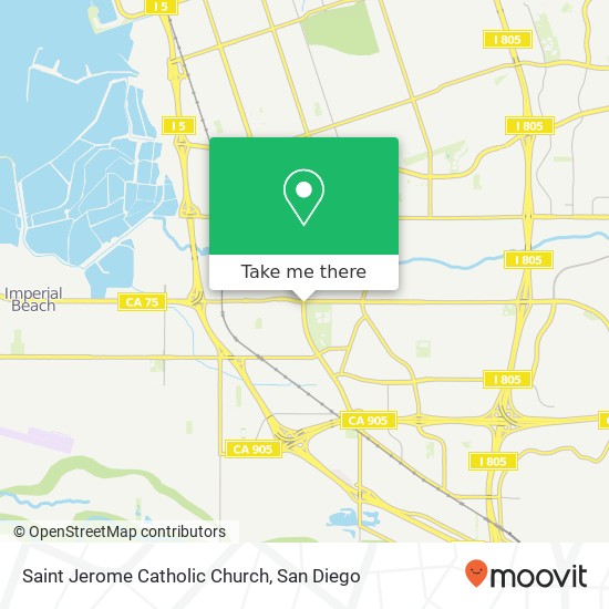 Saint Jerome Catholic Church map