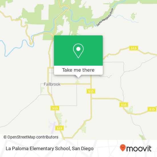 La Paloma Elementary School map